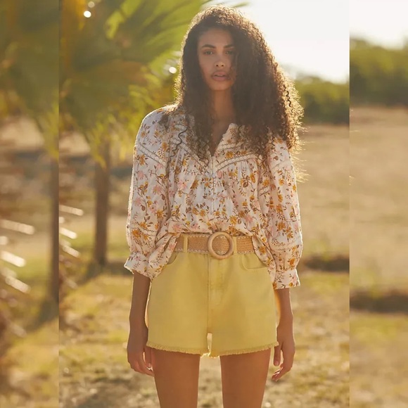 Anthropologie Harmony Lace Peasant Top - Picture 5 of 12